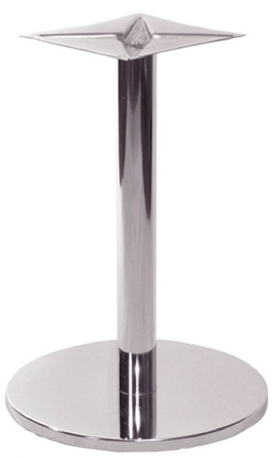 Tischgestell Tischfuß ORBIS Chrom Ø=47cm H=72cm